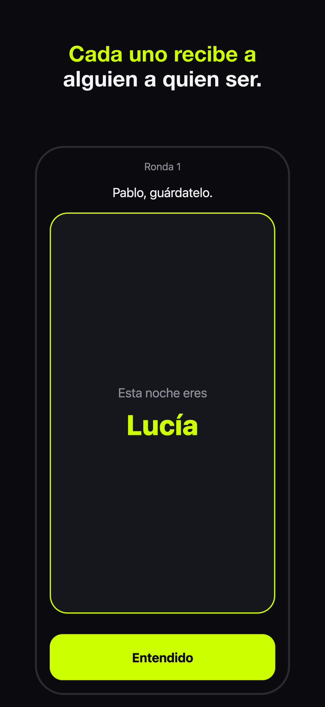 La pantalla de la revelación: esta noche eres otra persona